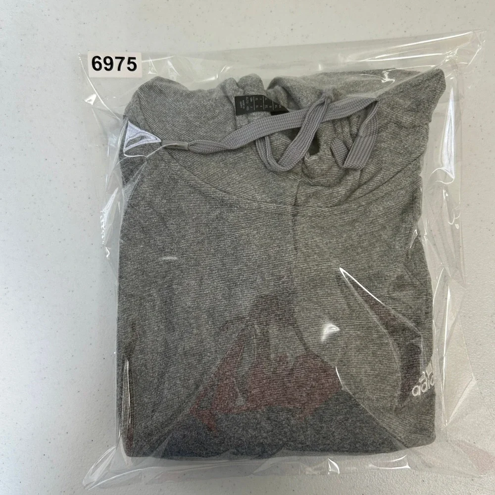 Adidas Golf Mens XL Heather Grey Pullover Hoodie Lightweight Sweatshirt